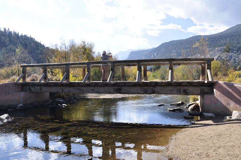 bridge at Cub Lake trail in Rockuy Mountain National Park